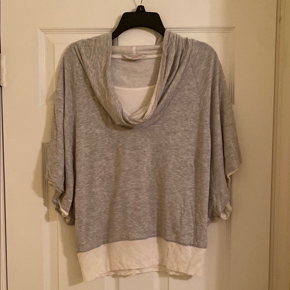 Boston Proper Sport Gray Women's cowl neck top - Picture 1 of 3